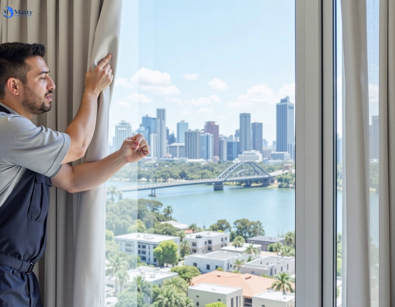 Professional curtain steam cleaning service queens-park-nsw QLD by Matty Curtain Cleaning