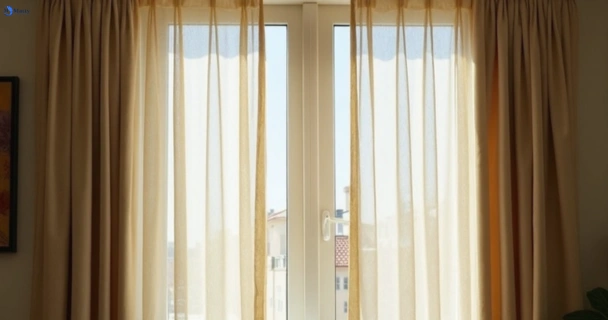 Dusty and dull curtains in queens-park-nsw before steam cleaning